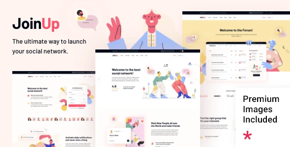 Join Up – BuddyPress Community WordPress Theme