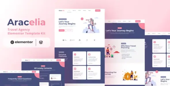 Aracelia – Travel Agency Elementor Template Kit